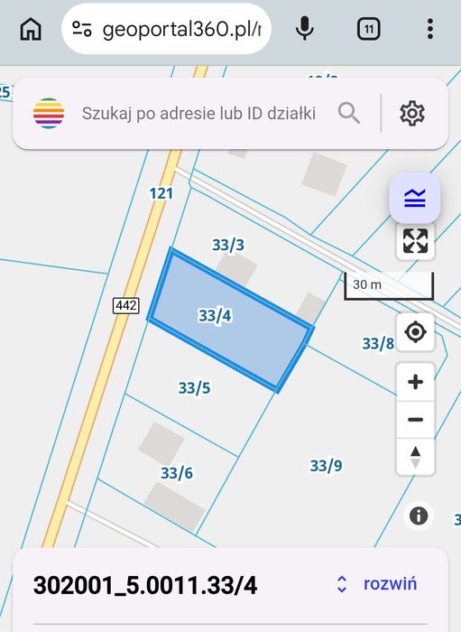 Działka budowlana 1200m