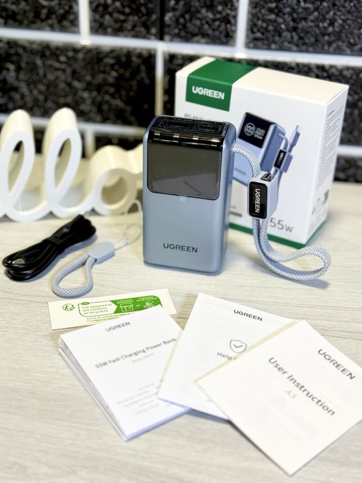 UGREEN PB727 павербанк 10000 mAh 55W швидка зарядка