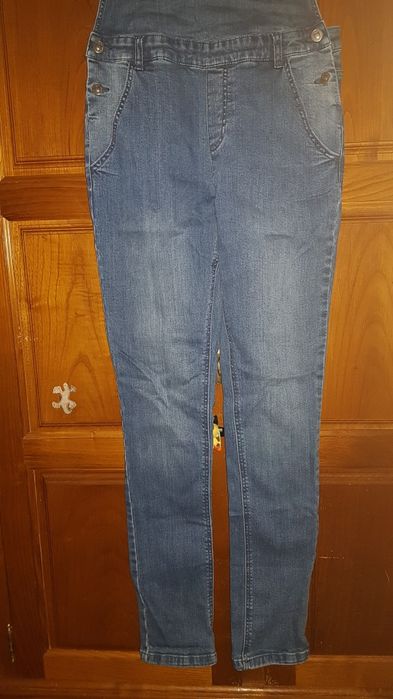 Jardineira/Macacão jeans feminino Benetton*