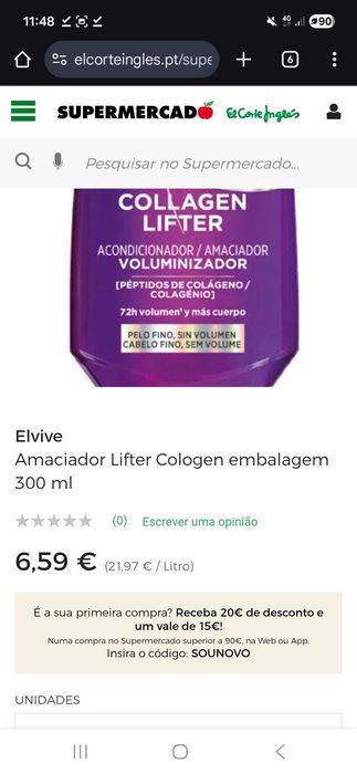 Champô + Amaciador Elvive - NOVO