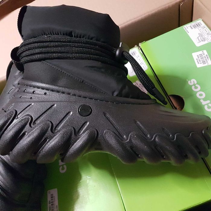 crocs echo boot termiczne śniegowce black/black 41/42 m7w8 26mm
