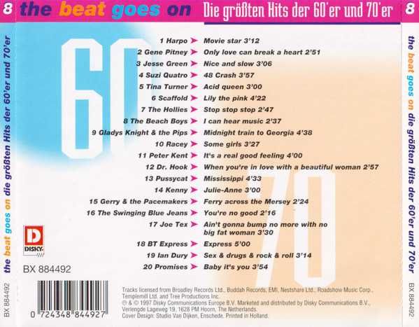 The Beat Goes On (The Greatest Hits Of The 60's And 70's) cd 8