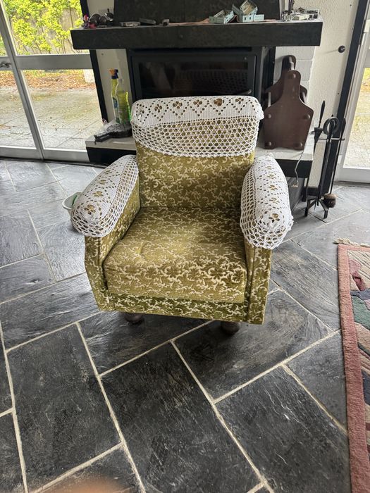 Conjunto de sofas verde