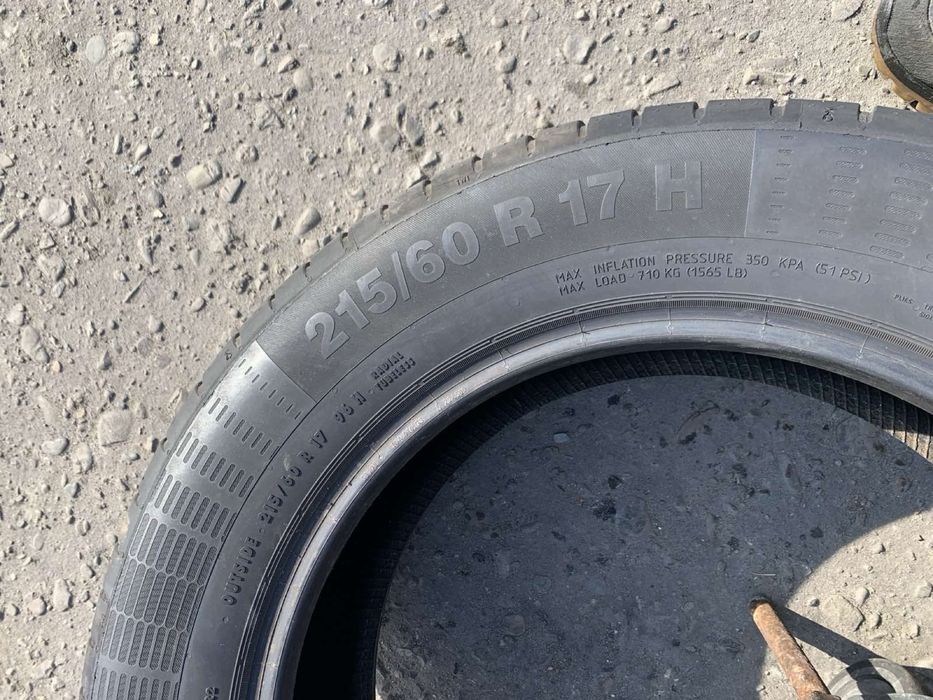 Шини 215/60 R17 Continental 2024р літо 6,4/7мм
