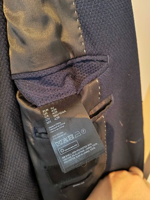 Garnitur męski granatowy r.52 eur