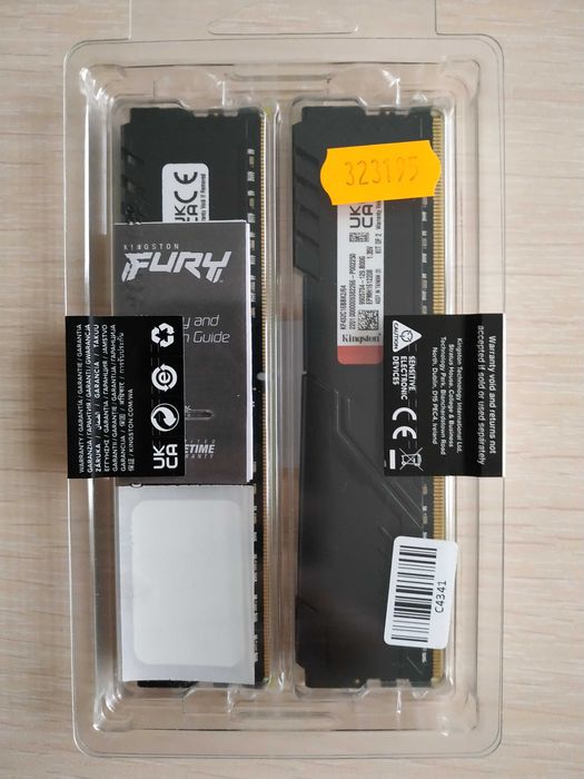 Пам'ять для комп'ютера DDR4 64GB (2x32GB) 3200MHz Kingston Fury НОВА