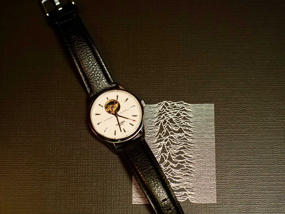 Relógio automático DELMA 25 jewels Swiss made open heart