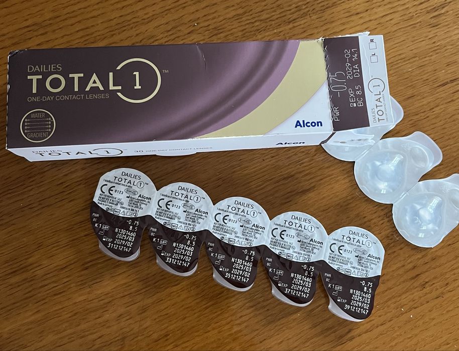 Продам контактні лінзи -0,75