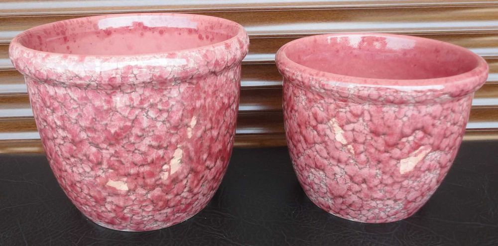 Donica ceramiczna szkliwiona 4szt