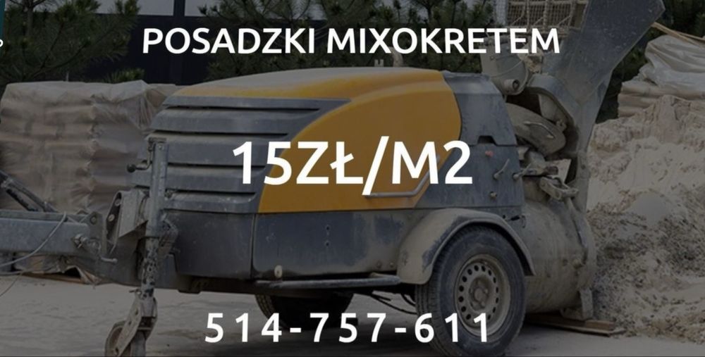 Posadzki Mixokret STYROBETON Miksokret Mixokretem Płyty Betonowe
