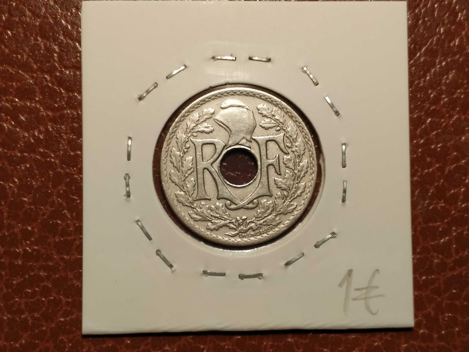 França - moeda de 25 centimes de 1923