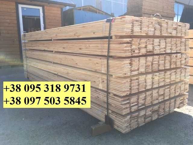 Вагонка дерев'яна ( євро вагонка), стругані пиломатеріали