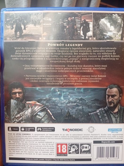 Gothic remake wersja pl na ps5