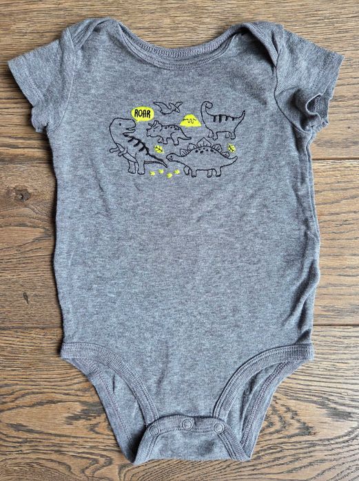 3 x Body Carter's krótki rękaw r. 3-6 M (68/74) super stan!