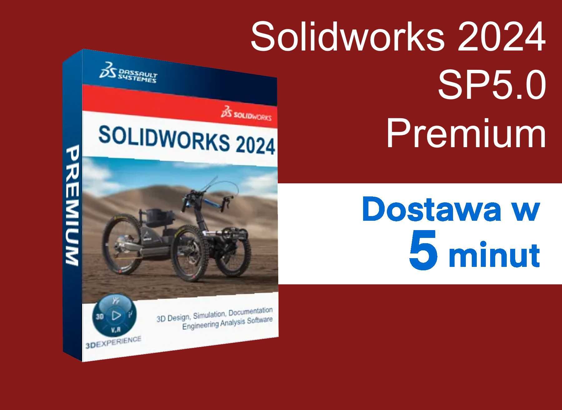SolidWorks 2024 SP5.0 Premium [Licencja Wieczysta] DOSTAWA 5 MINUT