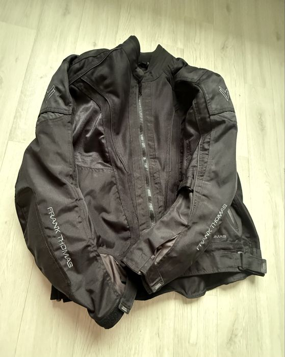 черная текстильная мотоциклетная куртка Frank Thomas XXL