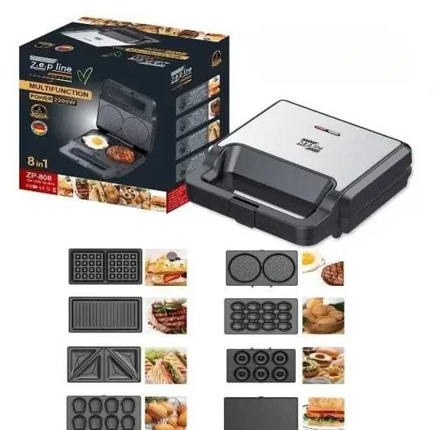 мультимейкер гриль 8в1 Zepline 2200W