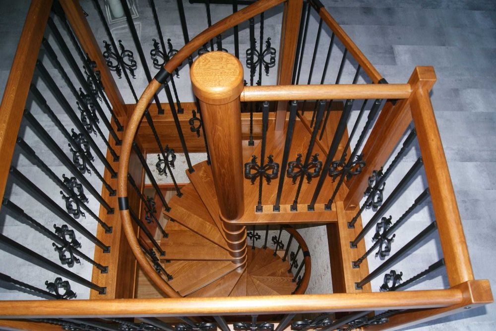 Schody Kręcone Spiralne DUDA Model BERLIN KUTY 110 CM