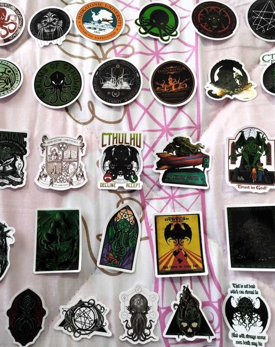 Colecção 50 Autocolantes Cthulhu H.P. Lovecraft