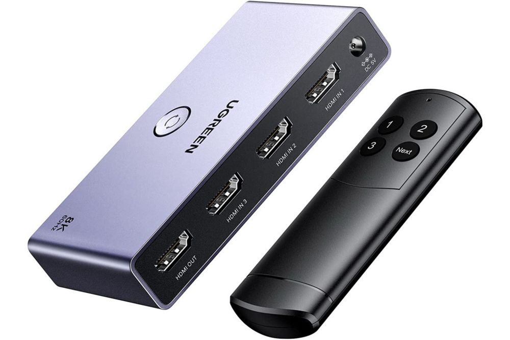 Перемекач Ugreen 8K 60 Hz HDMI 2.1 комутатор Switch 3 в 1