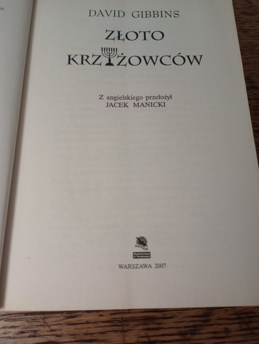 Złoto Krzyżowców. David Gibbins
