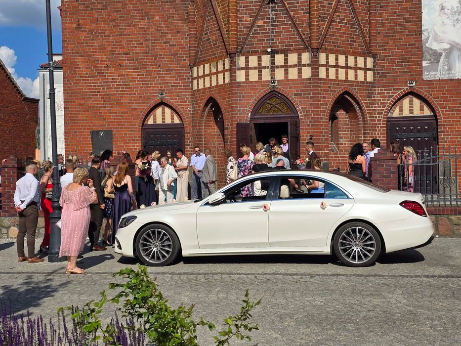 Mercedes S klasa samochód na wynajem do ślubu ślub wesele 400km brabus