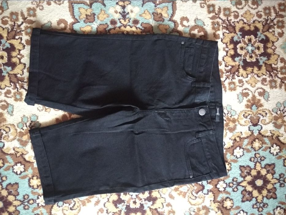 Нові жіночі джинсові чорні шорти