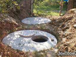 бетонні круги,септик кільця.квадрати,соги септик копання за один день
