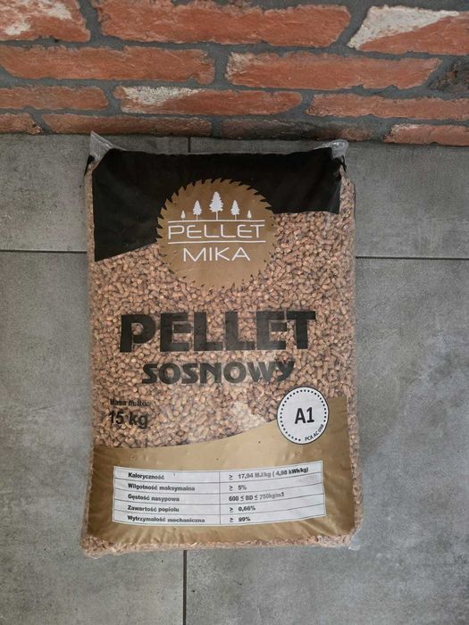 Pellet Mika sosnowy certyfikat A1 , transport windą Lava Olczyk Bizon
