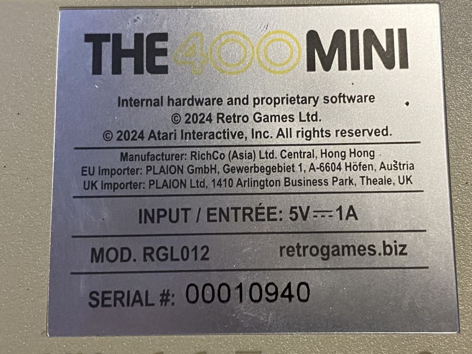 Konsola THE400 Mini replika Atari