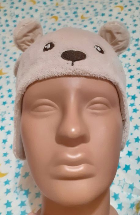 Шапка детская демисезон мишка