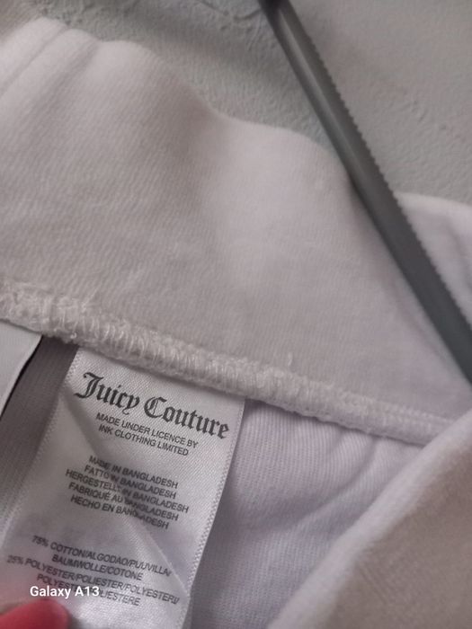 Juicy couture welurowe spodnie damskie M