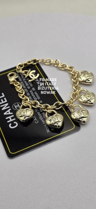 Bransoletka cc chanel serce