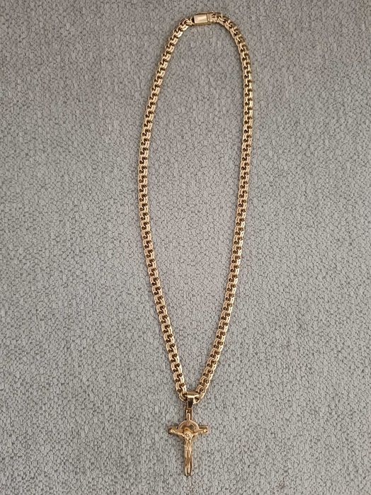 Złoty Łańcuszek z krzyżem 585 Galibardi PEŁNY 70,65g | 63cm | Stan Idealny – Na zamówienie