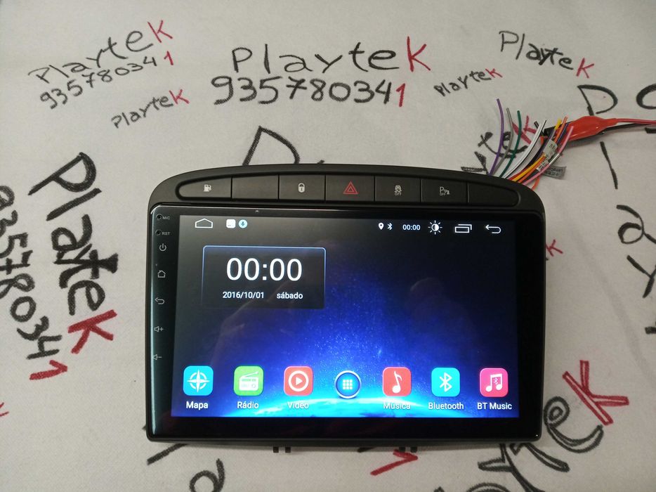 Rádio PEUGEOT 308 408 - Android 13  – 2 DIN GPS WIFI - Novo Garantia