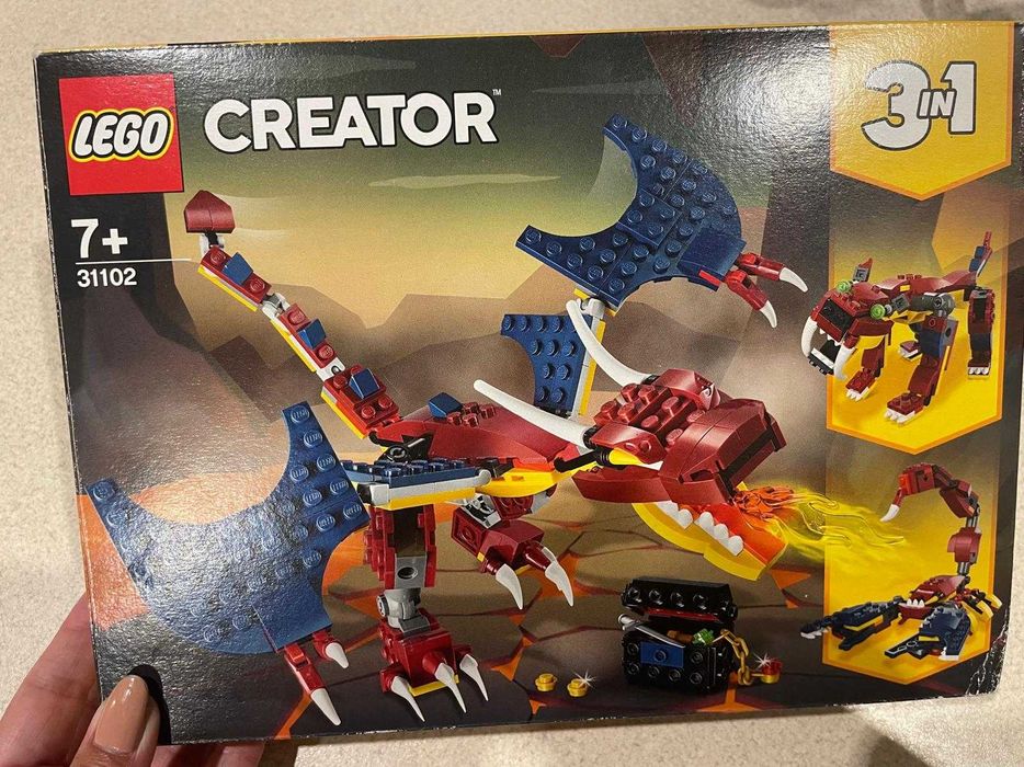LEGO 31102, klocki Lego Creator 3w1 - Smok ognia