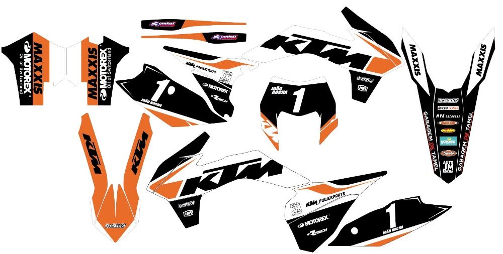 Kit autocolantes KTM EXC SX 2011 15