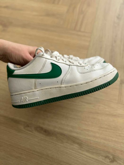 Nike Air Force buty sneakersy białe zielone 37 ,5