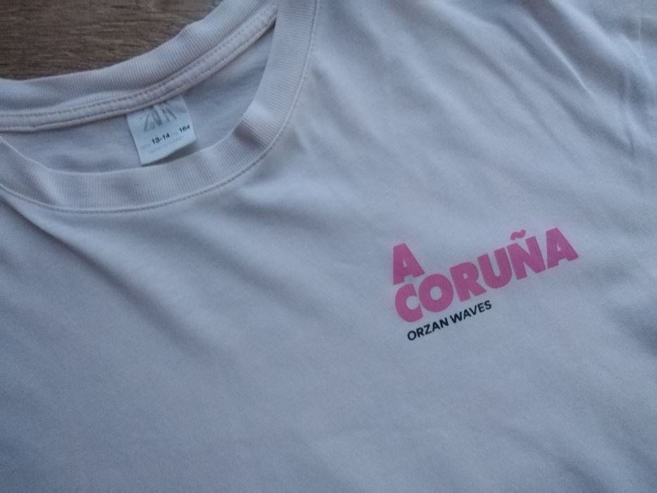 T-shirt Zara roz. 164