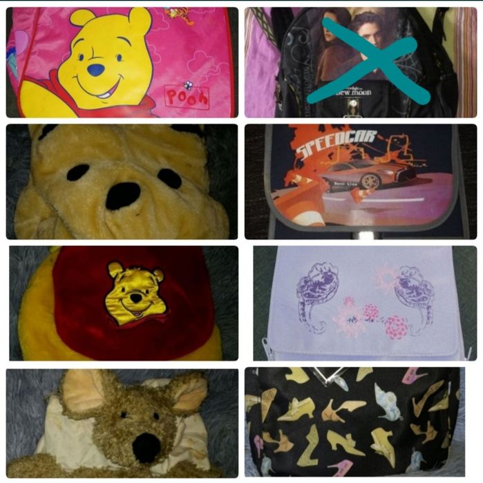 Plecaki,torby Auta ,Kubuś Puchatek,Miś