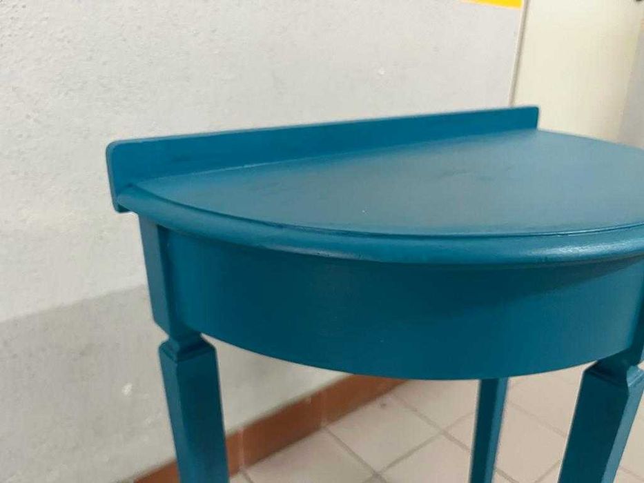 Mesa meia lua restaurada