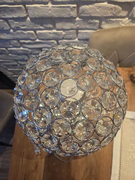 Lampa stojaca Krysztalowym kloszem