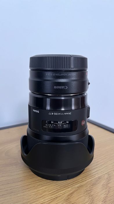 Sigma 24mm 1.4 DG ART + Adaptador Canon EF