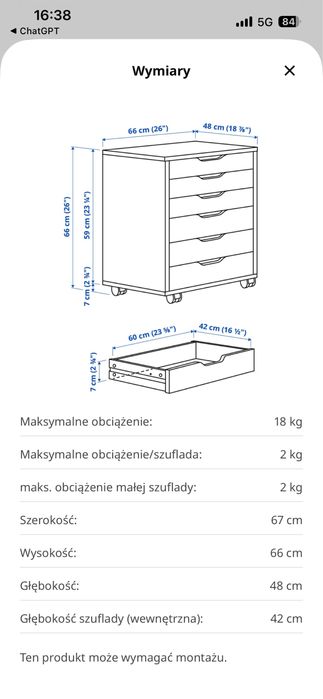 Komoda ikea Alex