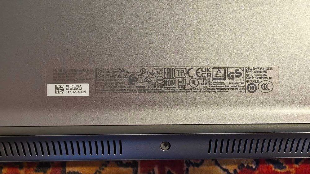 Dell latitude 5520 i7-1165G7 32GB/512GB SSD