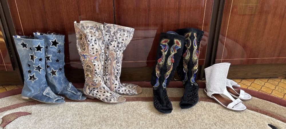 Летние сапоги в сетку