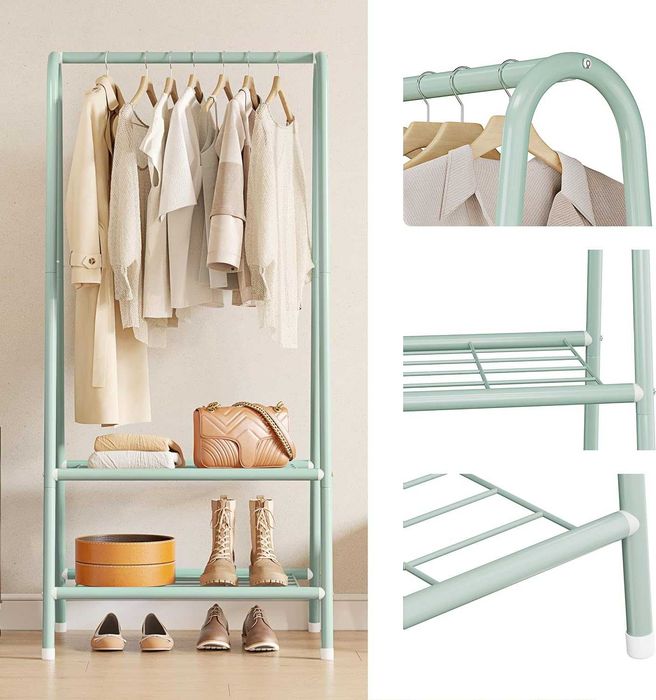 Cabide bengaleiro 157,5 x 62 x 35 cm  [verde menta]  NOVO ENVIO GRÁTIS