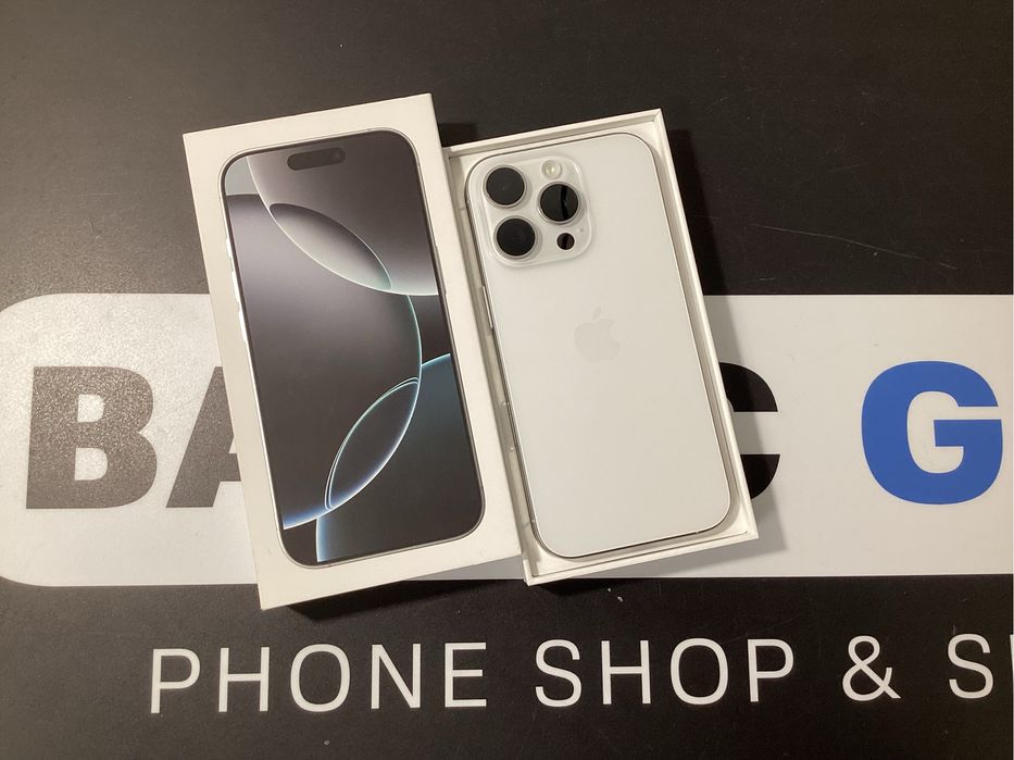 Sklep bardzo ladny Apple Iphone 16 Pro 128gb silver bateria 97%