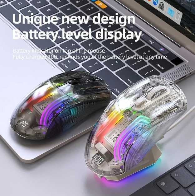 Attack Shark x2 PRO Безпровідна Ігрова мишка (чорна/біла)