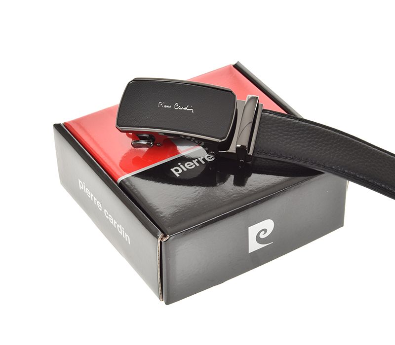 Pasek męski PIERRE CARDIN automat BLACK